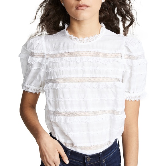 Ulla Johnson Tops - Ulla Johnson Desi Ruffle White Top 2 NWT